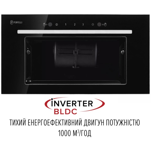Фото - Витяжка вбудована Perfelli LIANA 5 NW NERO SILENZIO