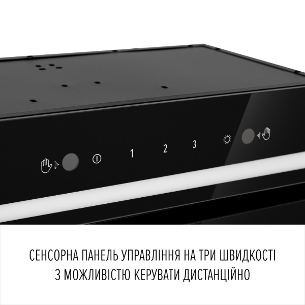 Фото - Витяжка вбудована Perfelli LIANA 5 NW NERO SILENZIO