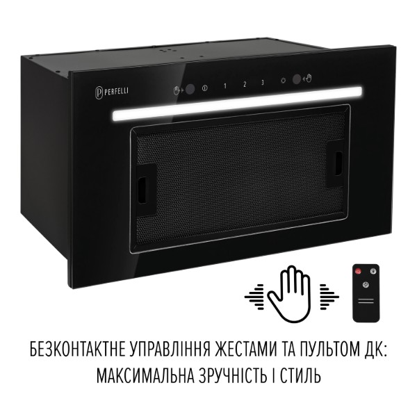 Фото - Витяжка вбудована Perfelli LIANA 5 NW NERO SILENZIO