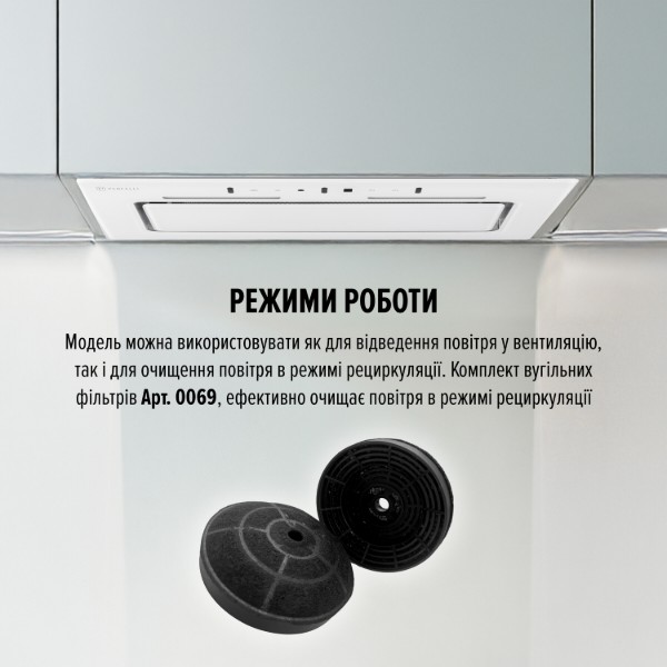 Фото - Витяжка вбудована Perfelli NUOVA 6JWR BIANCO