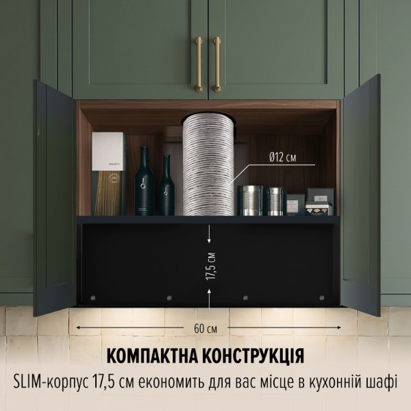 Фото - Вытяжка встраиваемая Perfelli NUOVA 6JWRBM NERO SILENZIO
