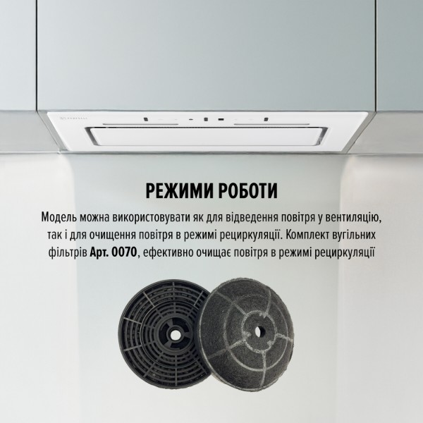 Фото - Вытяжка встраиваемая Perfelli NUOVA 6PWR BIANCO
