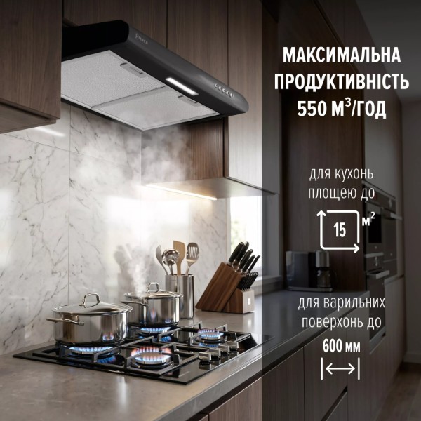 Фото - Вытяжка традиционная Perfelli PL 6124 BL LED
