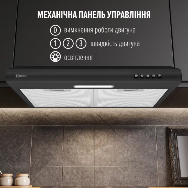 Фото - Вытяжка традиционная Perfelli PL 6124 BL LED