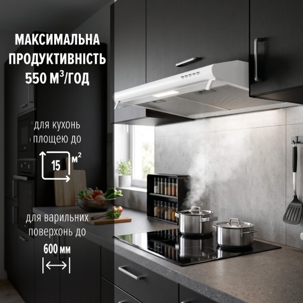 Фото - Витяжка традиційна Perfelli PL 6144 W LED