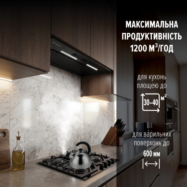Фото - Витяжка вбудована Perfelli VIOLA 5PWRB NERO