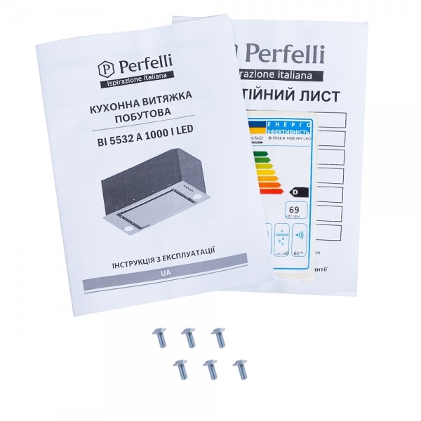 Фото - Вытяжка встраиваемая Perfelli BI 5532 A 1000 WH LED