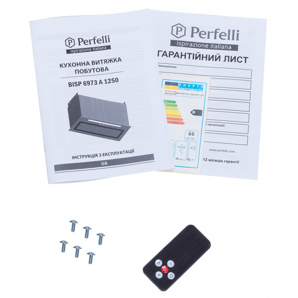 Фото - Вытяжка встраиваемая Perfelli BISP 6973 A 1250 GF LED Strip