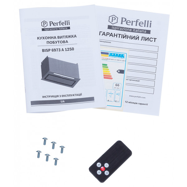 Фото - Вытяжка встраиваемая Perfelli BISP 6973 A 1250 IV LED Strip