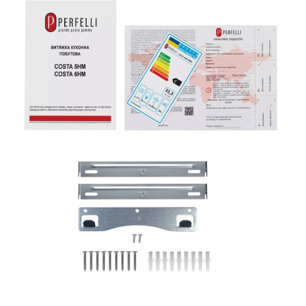Фото - Витяжка декоративна Perfelli COSTA 5HM NERO