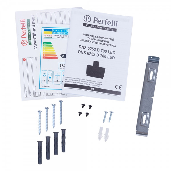 Фото - Витяжка декоративна Perfelli DNS 6252 D 700 WH LED