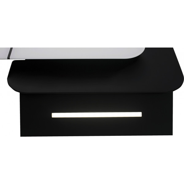 Фото - Вытяжка декоративная Perfelli DNS 6753 B 1100 WH/BL LED Strip