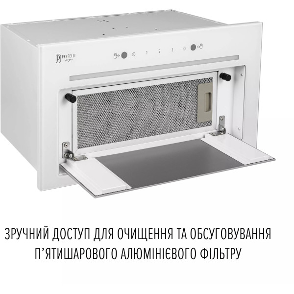 Фото - Вытяжка встраиваемая Perfelli DESIGN FILINI 5 BIANCO