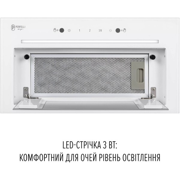Фото - Вытяжка встраиваемая Perfelli DESIGN FILINI 5 BIANCO SILENZIO