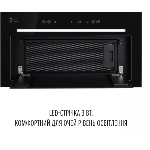 Фото - Вытяжка встраиваемая Perfelli DESIGN FILINI 5 NERO SILENZIO
