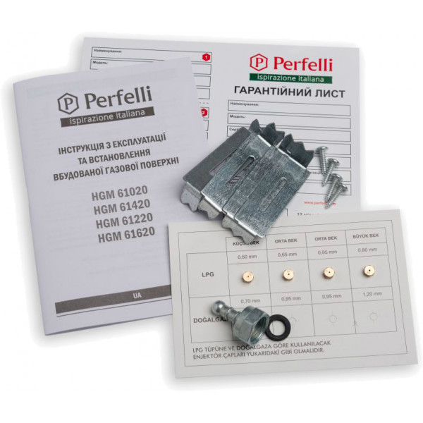 Фото - Варильна поверхня газова Perfelli HGM 61220 BL