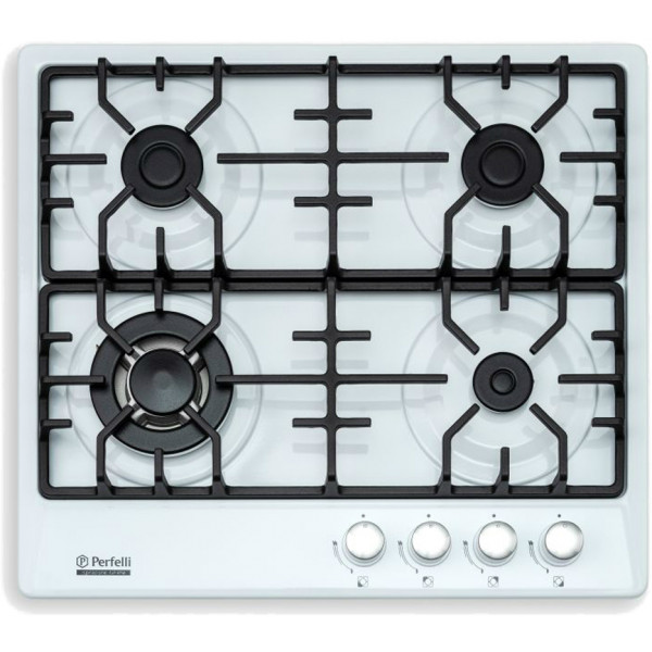 Фото - Варочная панель газовая Perfelli HGM 61620 WH Фото - Варочная панель газовая Perfelli HGM 61620 WH