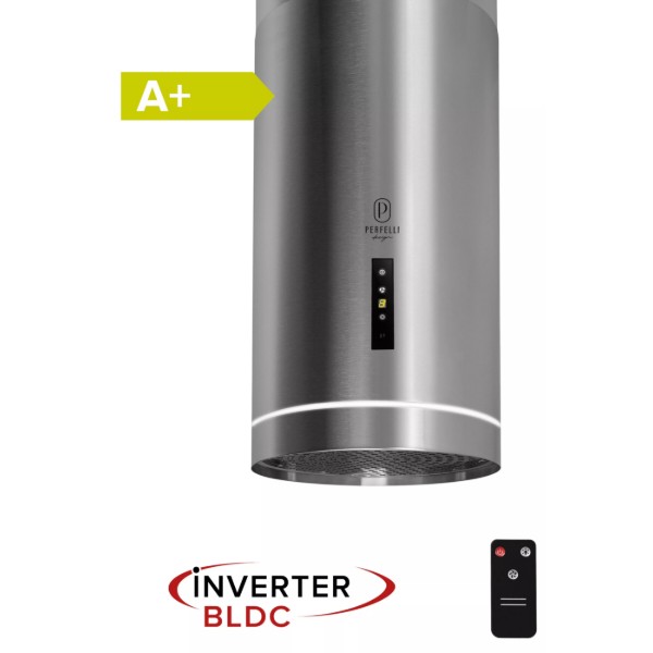 Фото - Вытяжка декоративная Perfelli DESIGN ISOLA 35 INOX SILENZIO