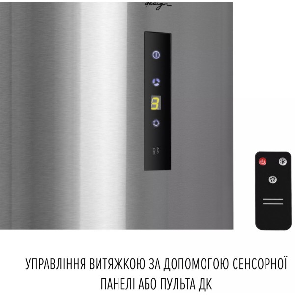 Фото - Вытяжка декоративная Perfelli DESIGN ISOLA 35 INOX SILENZIO