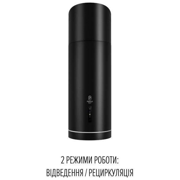 Фото - Вытяжка декоративная Perfelli DESIGN ISOLA 35 NERO SILENZIO
