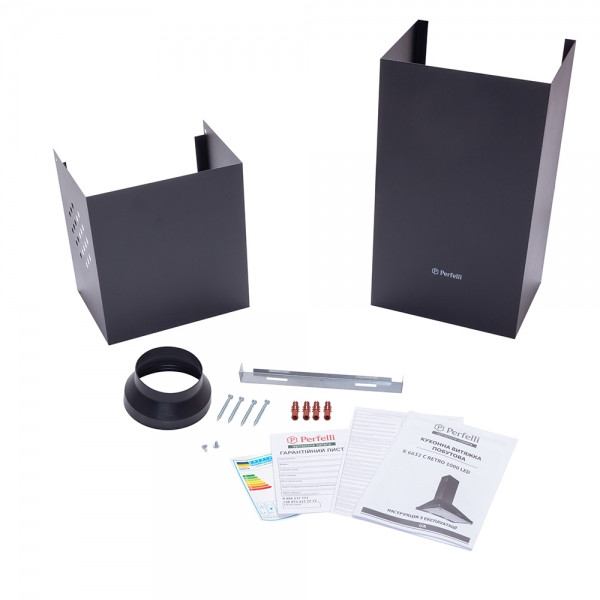 Фото - Вытяжка декоративная Perfelli K 6632 C BL RETRO 1000 LED