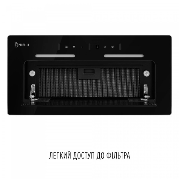 Фото - Витяжка вбудована Perfelli NUOVA 6QWRB NERO SILENZIO