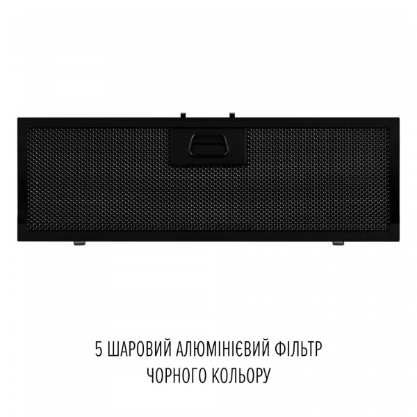 Фото - Витяжка вбудована Perfelli NUOVA 6QWRB NERO SILENZIO