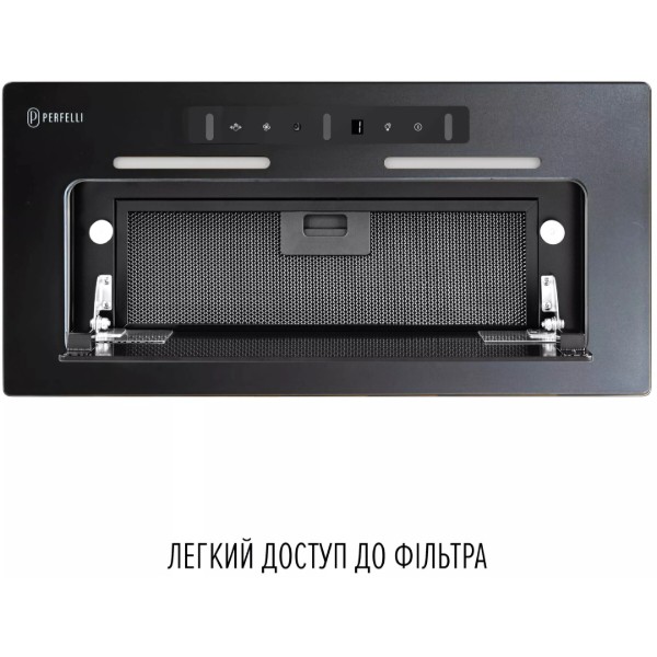 Фото - Витяжка вбудована Perfelli NUOVA 6QWRBM NERO SILENZIO