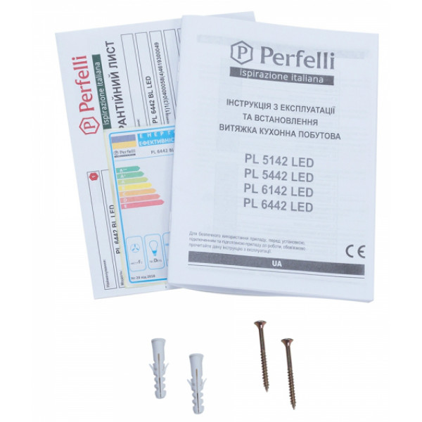 Фото - Витяжка традиційна Perfelli PL 6442 BL LED