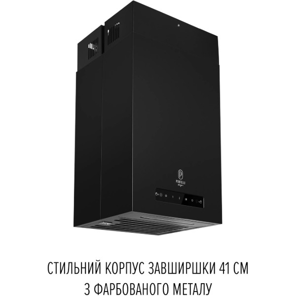 Фото - Вытяжка декоративная Perfelli DESIGN QUATTRO 41 NERO SILENZIO