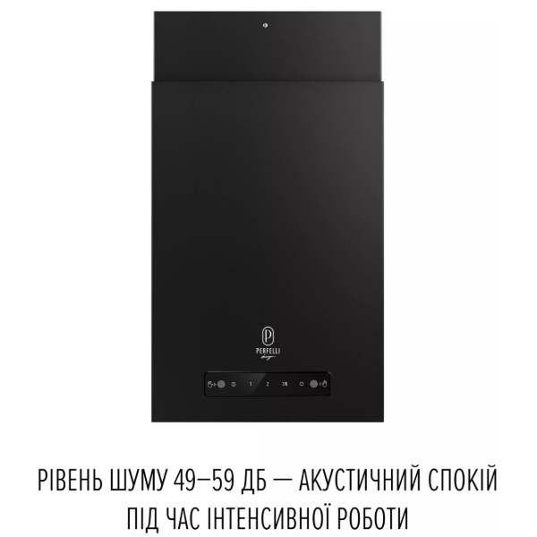 Фото - Вытяжка декоративная Perfelli DESIGN QUATTRO 41 NERO SILENZIO