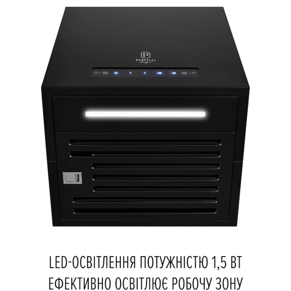 Фото - Вытяжка декоративная Perfelli DESIGN QUATTRO 41 NERO SILENZIO