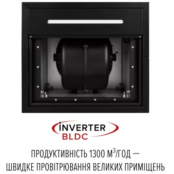 Фото - Вытяжка декоративная Perfelli DESIGN QUATTRO 41 NERO SILENZIO