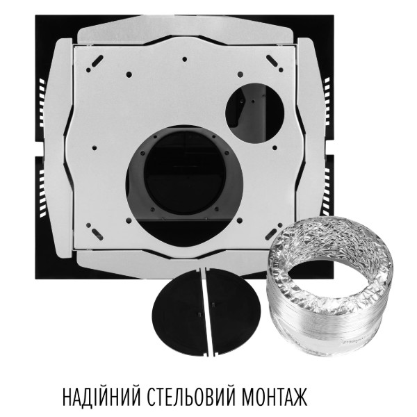 Фото - Вытяжка декоративная Perfelli DESIGN QUATTRO 41 NERO SILENZIO