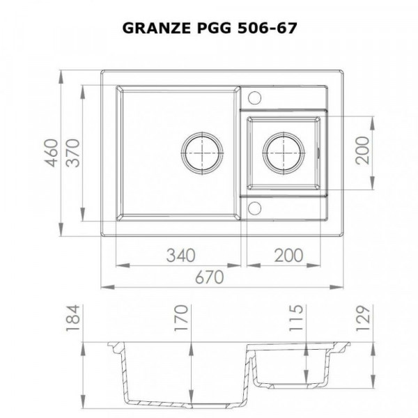Фото - Мийка кухонна Perfelli Ranze PGG 506-67 Sand