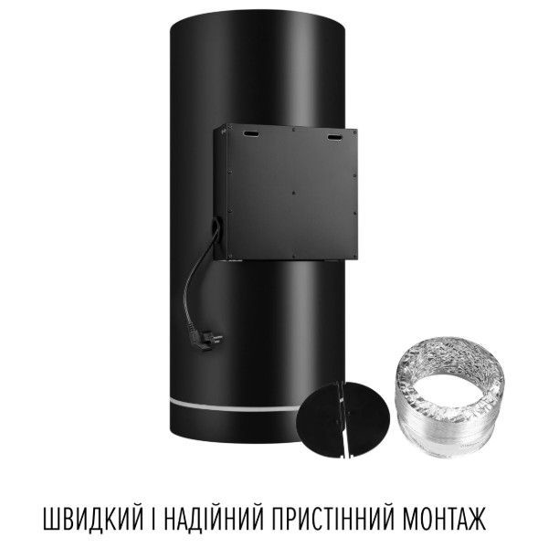 Фото - Вытяжка декоративная Perfelli DESIGN RICCO 35 NERO SILENZIO