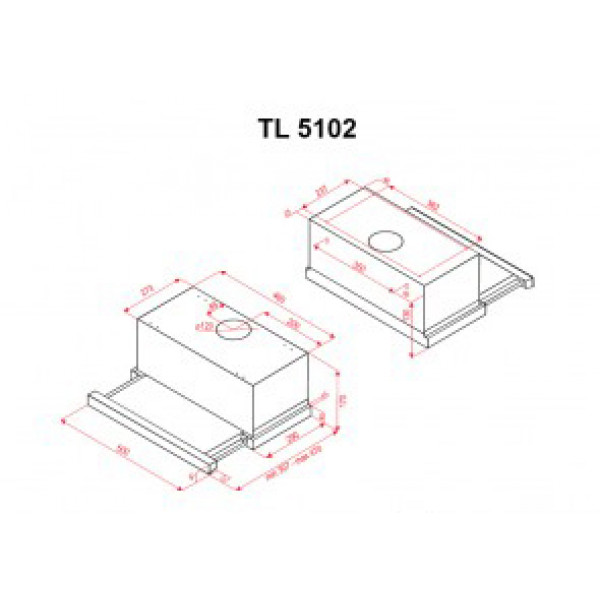 Фото - Вытяжка встраиваемая Perfelli TL 5102 I