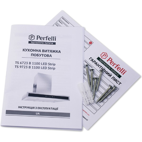 Фото - Вытяжка декоративная Perfelli TS 6723 B 1100 BL LED Strip