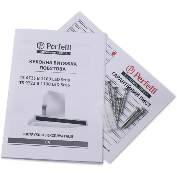 Фото - Вытяжка декоративная Perfelli TS 6723 B 1100 I/BL LED Strip