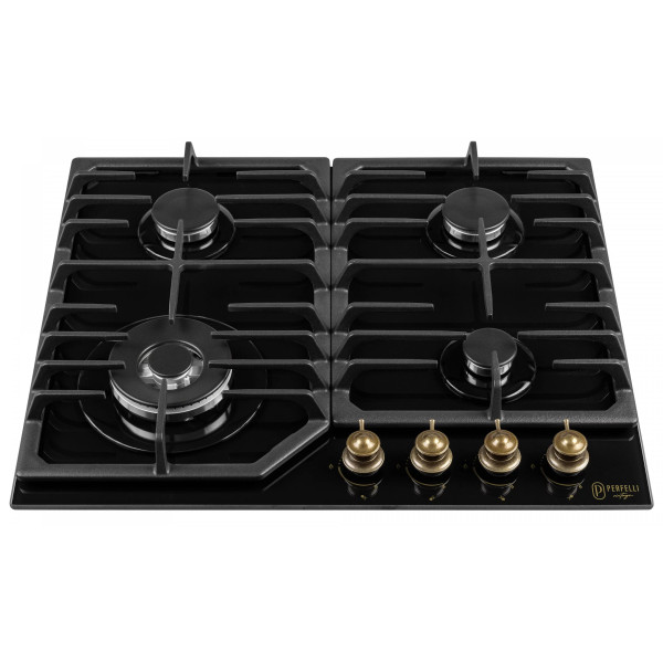 Фото - Варильна поверхня газова Perfelli VINTAGE GW69C NERO