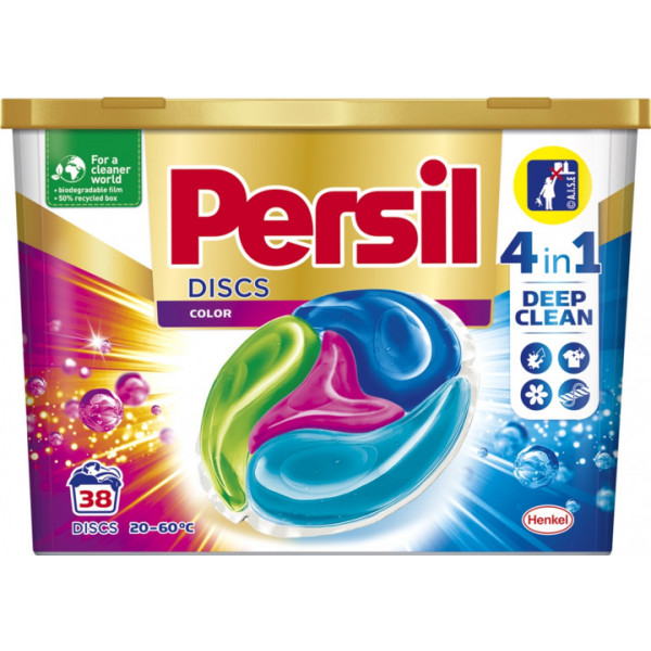 Фото - Капсули для прання Persil Диски Колор, 38 шт Фото - Капсули для прання Persil Диски Колор, 38 шт