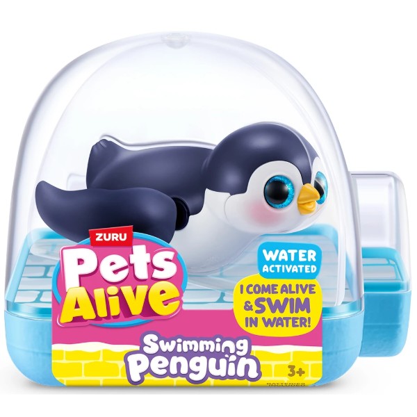 Фото - Інтерактивна іграшка для ванної Pets & Robo Alive S1 – ПІНГВІНЧИК (чорний) (9573A)