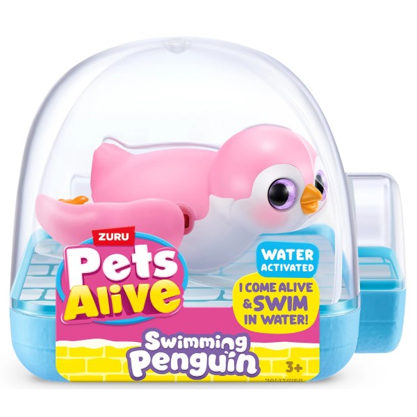 Фото - Інтерактивна іграшка для ванної Pets & Robo Alive S1 – ПІНГВІНЧИК (рожевий) (9573B)