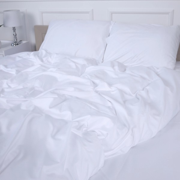 Фото - Комплект постільної білизни дитячий MirSon №18-0000 White Mikrosatin Premium Однотонний 110х140 см (2200007233656)