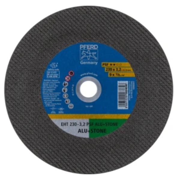 Фото - Круг отрезной по камню Pferd 230х3.2х22 мм PSF ALU+STONE (4007220163658(25)/400722024147)