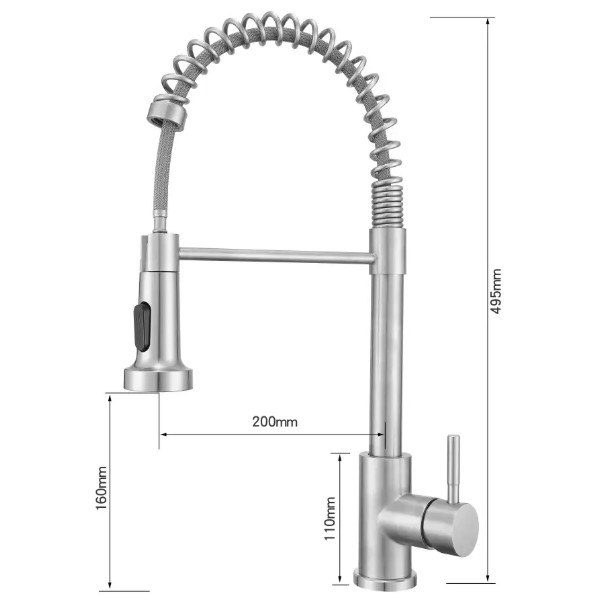 Фото - Кухонний змішувач Ventolux KFPFH07 BN 2F