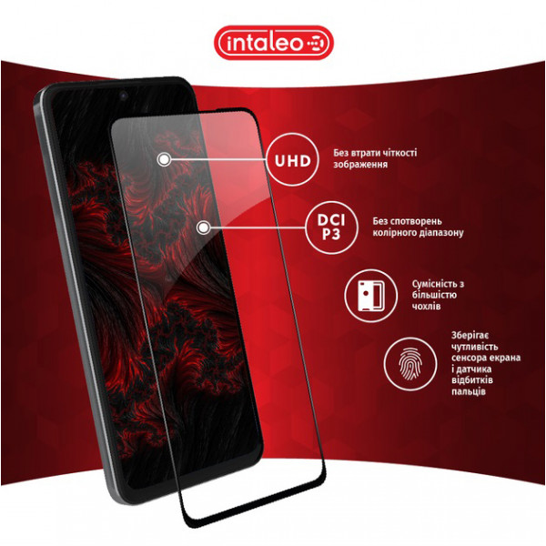 Фото - Защитное стекло для смартфона Intaleo Full Glue for Xiaomi Redmi Note 11 Pro Black (1283126522680)
