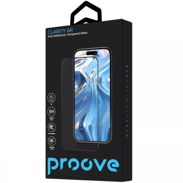 Фото - Захисне скло для смартфону Proove Clarity AR iPhone 14 Pro/15/16 Black (PGCARI14P001)