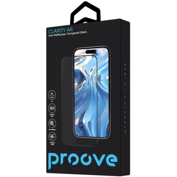 Фото - Захисне скло для смартфону Proove Clarity AR iPhone 15 Pro Black (PGCARI15P001)