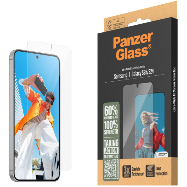 Фото - Захисне скло для смартфону PanzerGlass Samsung Galaxy  S25 | S24 | Ultra-Wide Fit (PG_PGRNUWFG38388)